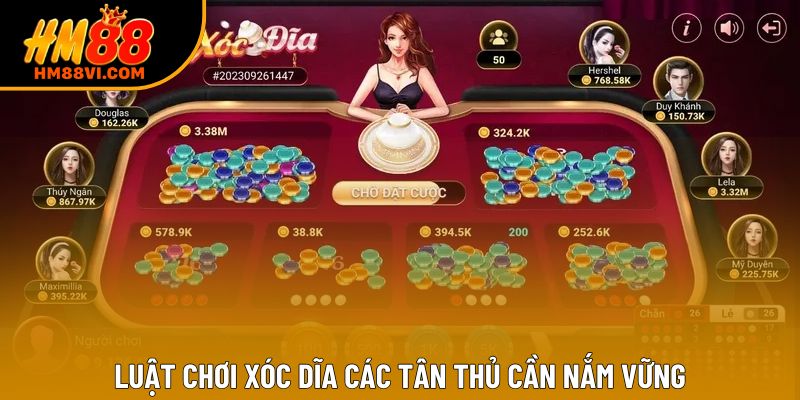 Luật chơi xóc dĩa các tân thủ cần nắm vững Luật chơi xóc dĩa các tân thủ cần nắm vững